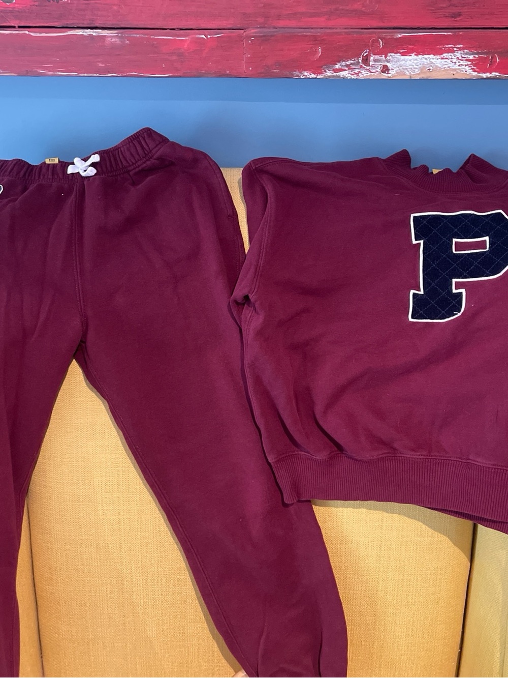 Polo by Ralph Lauren Maroon Kids Sweatpants & Pullover Set